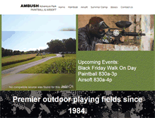 Tablet Screenshot of ambush-paintball.com